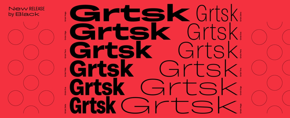 Ejemplo de fuente Grtsk Giga Italic